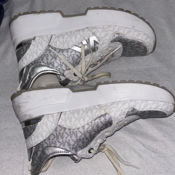 Michael Kors Gray and White Women's Sneakers - Picture 3 of 6